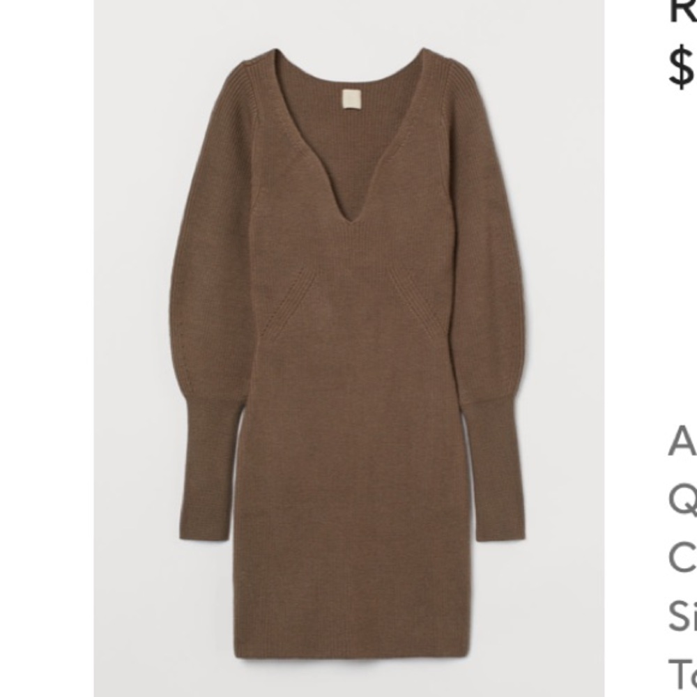 Hm rib knit dress
